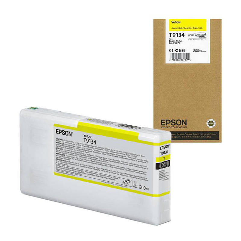 Tusz Epson T9134 do Sure Color SC-P5000 | 200 ml | Yellow Tusz Epson T9134 do Sure Color SC-P5000 | 200 ml | Yellow