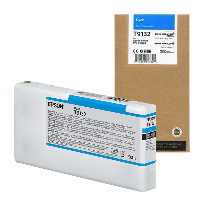 Tusz Epson T9132 do Sure Color SC-P5000 | 200 ml | Cyan Tusz Epson T9132 do Sure Color SC-P5000 | 200 ml | Cyan