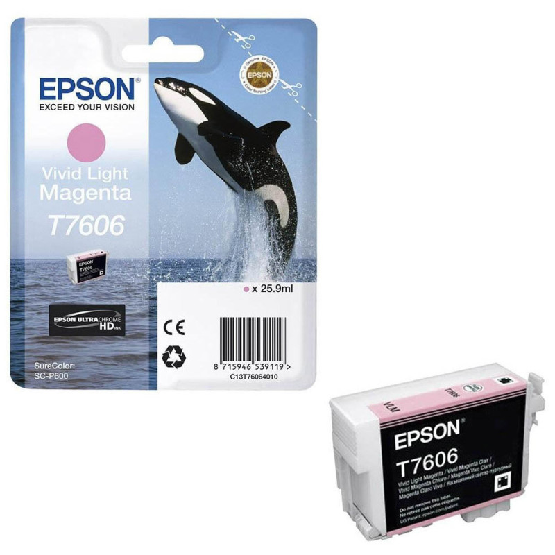 Tusz Epson Singlepack Vivid Light Magenta | SureColor SC-P600 Tusz Epson Singlepack Vivid Light Magenta | SureColor SC-P600