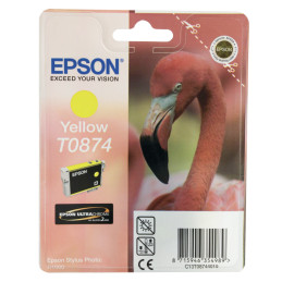Tusz Epson T0874 do Stylus Photo R1900  | 11,4ml | yellow