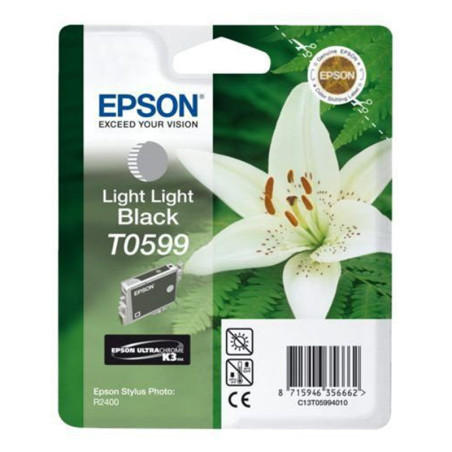 Tusz Epson T0599 do Stylus Photo R2400 | 13ml |  light light  black