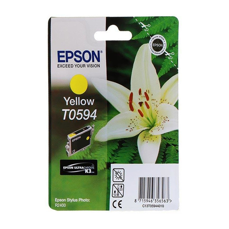 Tusz Epson T0594 do Stylus Photo R2400 | 13ml | yellow Tusz Epson T0594 do Stylus Photo R2400 | 13ml | yellow