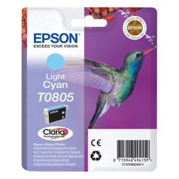 Tusz Epson T0805 do Stylu Photo R-265/285/360 RX560 | 7,4ml | light cyan