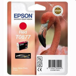 Tusz Epson T0877 do Stylus Photo R1900 | 11,4ml | red