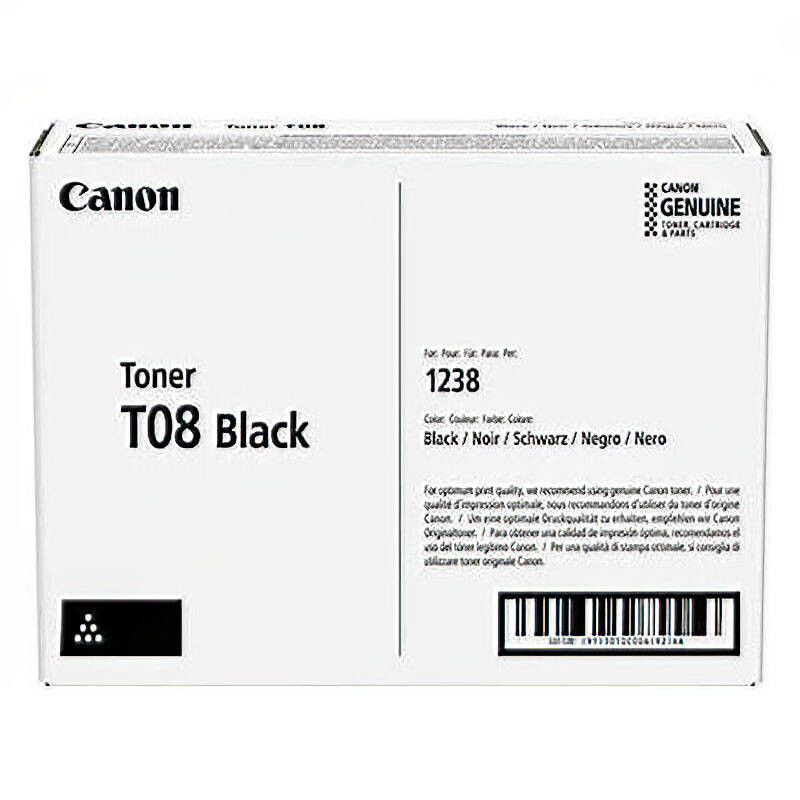 Toner Canon T08 black i-SENSYS X 1238P Series Toner Canon T08 black i-SENSYS X 1238P Series
